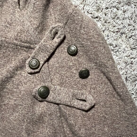 Pendleton 100% Lambs Wool Hooded Cape Shawl Camel Tan XS Small - Picture 6 of 10